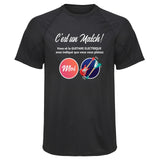 Maillot de Sport Homme Guitare Electrique - T-Shirt Respirant Polyester Manches Courtes - Cadeau Sportif Anniversaire Noël Fête des Pères
