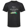 Maillot de Sport Homme pour Merci Snowboardeur Inoubliable - T-Shirt Respirant Polyester Manches Courtes - Cadeau Sportif Anniversaire Noël Fête des Pères