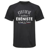 Maillot de Sport Homme Ebeniste - T-Shirt Respirant Polyester Manches Courtes - Cadeau Sportif Anniversaire Noël Fête des Pères