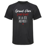 Maillot de Sport Homme Grand-Pere Parfait de Le Tete aux Pieds - T-Shirt Respirant Polyester Manches Courtes - Cadeau Sportif Anniversaire Noël Fête des Pères