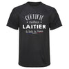 Maillot de Sport Homme Laitier - T-Shirt Respirant Polyester Manches Courtes - Cadeau Sportif Anniversaire Noël Fête des Pères