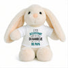 Peluche Lapin Bébé Doudou L'Assistant du Barbecue de Papa Cadeau Naissance Garçon Nouveau-Né Baby Shower