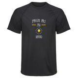 Maillot de Sport Homme Jpeux Pas Apero Jpeux Pas - T-Shirt Respirant Polyester Manches Courtes - Cadeau Sportif Anniversaire Noël Fête des Pères