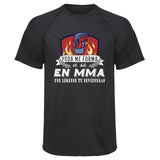 Maillot de Sport Homme MMA Une Legende Tu Deviendras - T-Shirt Respirant Polyester Manches Courtes - Cadeau Sportif Anniversaire Noël Fête des Pères