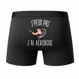 Caleçon J'peux Pas J'Ai Aéroboxe - Humour Boxer Coton Idée Cadeau