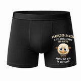 Caleçon François-Xavier Agneau - Face - Humour Boxer Coton Motif Métier Idée Cadeau Anniversaire Noël Homme