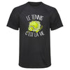 Maillot de Sport Homme Tennis Cest la Vie - T-Shirt Respirant Polyester Manches Courtes - Cadeau Sportif Anniversaire Noël Fête des Pères