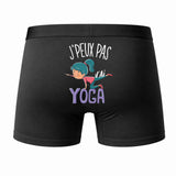 Caleçon J'peux Pas J'Ai Yoga - Humour Boxer Coton Idée Cadeau
