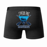 Caleçon J'peux Pas J'Ai Rafting - Humour Boxer Coton Idée Cadeau