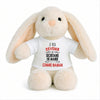 Peluche Lapin Bébé Doudou Je Veux Devenir Secretaire de Mairie comme Maman Cadeau Naissance Nouveau-Né Baby Shower