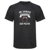 Maillot de Sport Homme Pilote Sexagenaire Homme - T-Shirt Respirant Polyester Manches Courtes - Cadeau Sportif Anniversaire Noël Fête des Pères