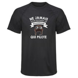 Maillot de Sport Homme Pilote Sexagenaire Homme - T-Shirt Respirant Polyester Manches Courtes - Cadeau Sportif Anniversaire Noël Fête des Pères
