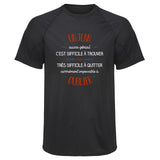 Maillot de Sport Homme pour Un Jean Aussi Genial - T-Shirt Respirant Polyester Manches Courtes - Cadeau Sportif Anniversaire Noël Fête des Pères