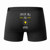 Caleçon J'peux Pas J'Ai Apéro - Humour Boxer Coton Idée Cadeau