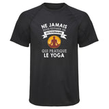 Maillot de Sport Homme Yoga Octogenaire Homme - T-Shirt Respirant Polyester Manches Courtes - Cadeau Sportif Anniversaire Noël Fête des Pères