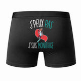 Caleçon J'peux Pas J'Ai Monitrice - Humour Boxer Coton Idée Cadeau