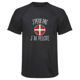 Maillot de Sport Homme Pelote Basque Copie Jpeux Pas - T-Shirt Respirant Polyester Manches Courtes - Cadeau Sportif Anniversaire Noël Fête des Pères
