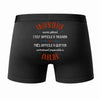 Caleçon Un Bricoleur Aussi génial - Dos - Humour Boxer Coton Motif Métier Idée Cadeau Anniversaire Noël Homme