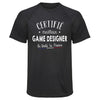 Maillot de Sport Homme Game Designer - T-Shirt Respirant Polyester Manches Courtes - Cadeau Sportif Anniversaire Noël Fête des Pères