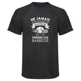 Maillot de Sport Homme Barbecue Sexagenaire Homme - T-Shirt Respirant Polyester Manches Courtes - Cadeau Sportif Anniversaire Noël Fête des Pères
