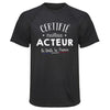 Maillot de Sport Homme Acteur - T-Shirt Respirant Polyester Manches Courtes - Cadeau Sportif Anniversaire Noël Fête des Pères