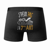 Caleçon J'peux Pas J'Ai Cinéma - Humour Boxer Coton Idée Cadeau