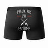 Caleçon J'peux Pas J'Ai Escrime - Humour Boxer Coton Idée Cadeau