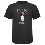 Maillot de Sport Homme Cuisine Copie Jpeux Pas - T-Shirt Respirant Polyester Manches Courtes - Cadeau Sportif Anniversaire Noël Fête des Pères