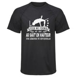 Maillot de Sport Homme Saut en Hauteur Une Legende Tu Deviendras - T-Shirt Respirant Polyester Manches Courtes - Cadeau Sportif Anniversaire Noël Fête des Pères