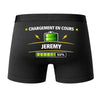Caleçon Chargement en Cours Jeremy - Dos - Humour Boxer Coton Motif Métier Idée Cadeau Anniversaire Noël Homme