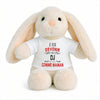 Peluche Lapin Bébé Doudou Je Veux Devenir DJ comme Maman Cadeau Naissance Nouveau-Né Baby Shower