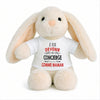 Peluche Lapin Bébé Doudou Je Veux Devenir Concierge comme Maman Cadeau Naissance Nouveau-Né Baby Shower