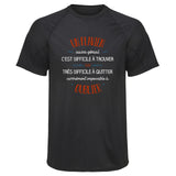 Maillot de Sport Homme pour Un Flavien Aussi Genial - T-Shirt Respirant Polyester Manches Courtes - Cadeau Sportif Anniversaire Noël Fête des Pères