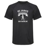 Maillot de Sport Homme Marche Copie Quinquagenaire Homme - T-Shirt Respirant Polyester Manches Courtes - Cadeau Sportif Anniversaire Noël Fête des Pères