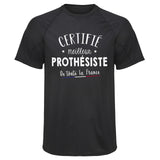 Maillot de Sport Homme Prothesiste - T-Shirt Respirant Polyester Manches Courtes - Cadeau Sportif Anniversaire Noël Fête des Pères