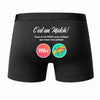 Caleçon Pizza C'est Un Match - Dos - Humour Boxer Coton Motif Métier Idée Cadeau Anniversaire Noël Homme