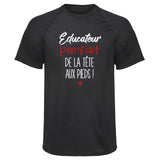 Maillot de Sport Homme Educateur Parfait de Le Tete aux Pieds - T-Shirt Respirant Polyester Manches Courtes - Cadeau Sportif Anniversaire Noël Fête des Pères