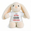 Peluche Lapin Bébé Doudou Je Veux Devenir Banquiere comme Maman Cadeau Naissance Nouveau-Né Baby Shower