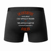 Caleçon Un Christopher Aussi génial - Dos - Humour Boxer Coton Motif Métier Idée Cadeau Anniversaire Noël Homme