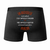 Caleçon Un Architecte Aussi génial - Dos - Humour Boxer Coton Motif Métier Idée Cadeau Anniversaire Noël Homme
