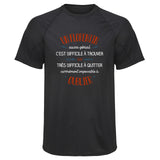 Maillot de Sport Homme pour Un Florentin Aussi Genial - T-Shirt Respirant Polyester Manches Courtes - Cadeau Sportif Anniversaire Noël Fête des Pères