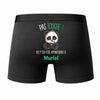Caleçon Muriel Pas Touche - Dos - Humour Boxer Coton Motif Métier Idée Cadeau Anniversaire Noël Homme