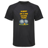 Maillot de Sport Homme pour Albert en a Une Sacree Paire - T-Shirt Respirant Polyester Manches Courtes - Cadeau Sportif Anniversaire Noël Fête des Pères