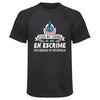 Maillot de Sport Homme Escrime Une Legende Tu Deviendras - T-Shirt Respirant Polyester Manches Courtes - Cadeau Sportif Anniversaire Noël Fête des Pères