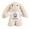 Peluche Lapin Bébé Doudou Je Veux Devenir Auxiliaire de Vie comme Papa Cadeau Naissance Nouveau-Né Baby Shower