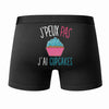 Caleçon J'peux Pas J'Ai Cupcakes - Humour Boxer Coton Idée Cadeau