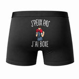 Caleçon J'peux Pas J'Ai Boxe - Humour Boxer Coton Idée Cadeau