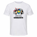 Maillot de Sport Homme Super Garagiste - T-Shirt Respirant Polyester Manches Courtes - Cadeau Sportif Anniversaire Noël Fête des Pères