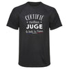 Maillot de Sport Homme Juge - T-Shirt Respirant Polyester Manches Courtes - Cadeau Sportif Anniversaire Noël Fête des Pères