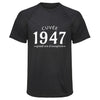 Maillot de Sport Homme 1947 Cuvee Grand Cru - T-Shirt Respirant Polyester Manches Courtes - Cadeau Sportif Anniversaire Noël Fête des Pères